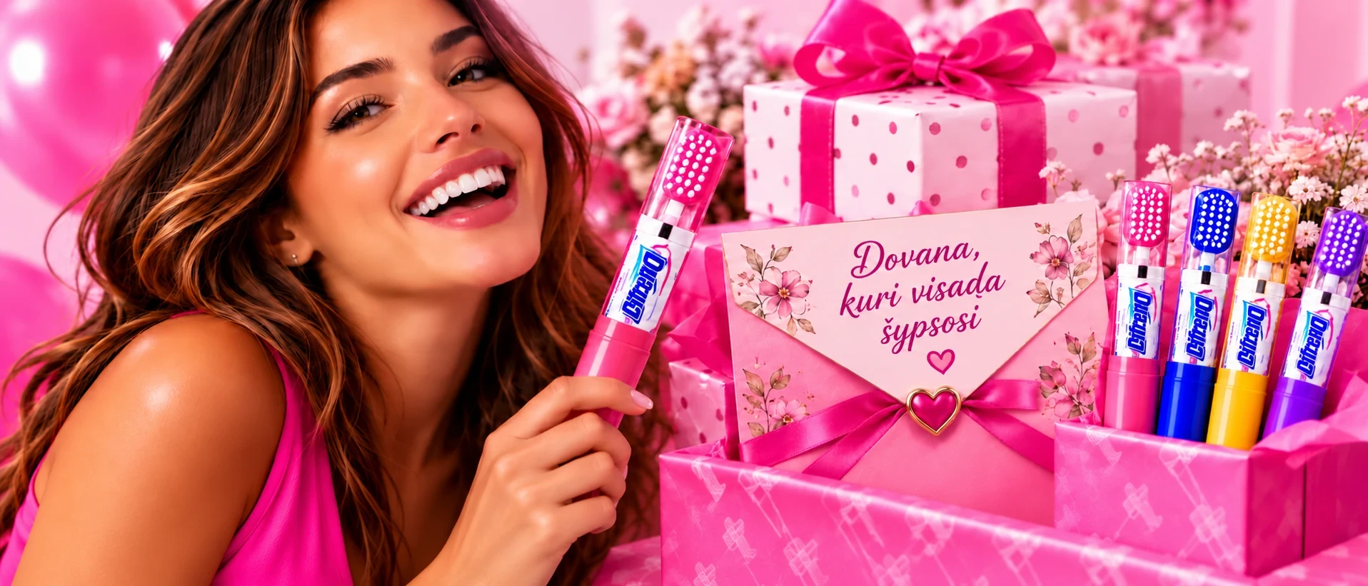 DIFRESH dovana su spalvingais kelioniniais dantų priežiūros rinkiniais