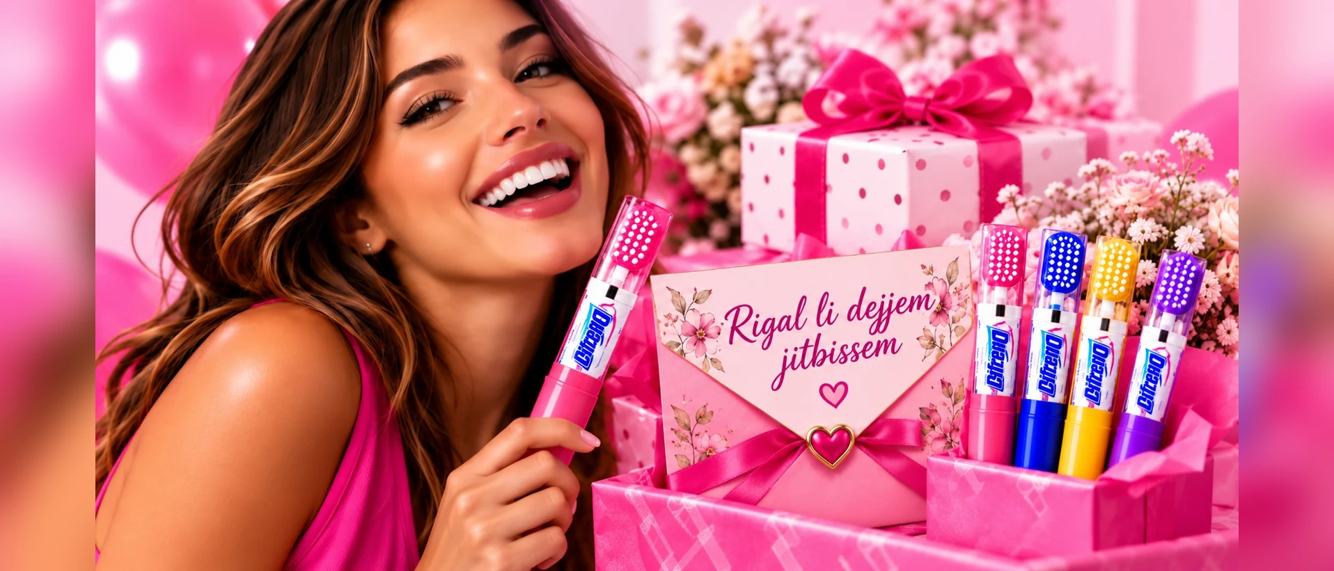 Rigal DIFRESH b’settijiet dentali tal-ivvjaġġar b’kuluri differenti